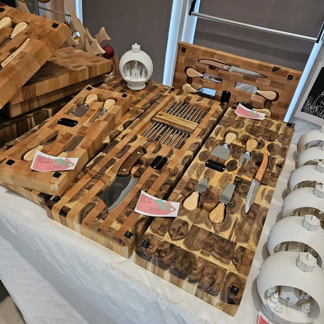 Grande planche avec set japonais intégré
