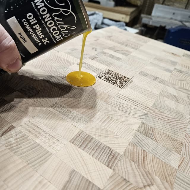Planche en bois de bout Hêtre grand
  format — photo 23