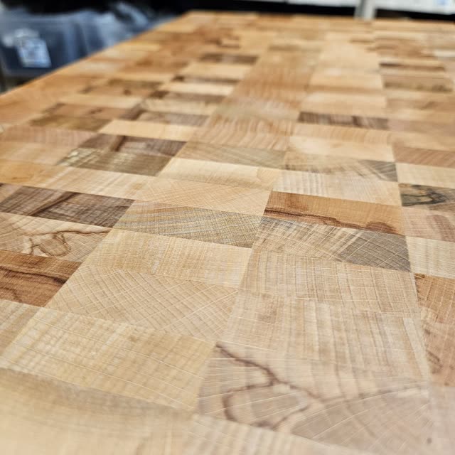 Planche en bois de bout Hêtre grand
  format — photo 25