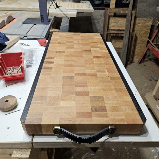 Planche Bicolor en bois de bout
  Hêtre et Chêne — photo 4