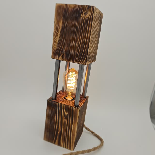 Lampe bois & métal — photo 9