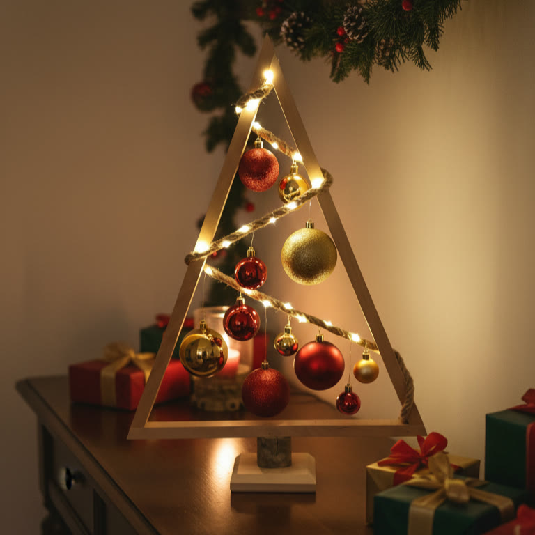 Sapin lumineux en bois